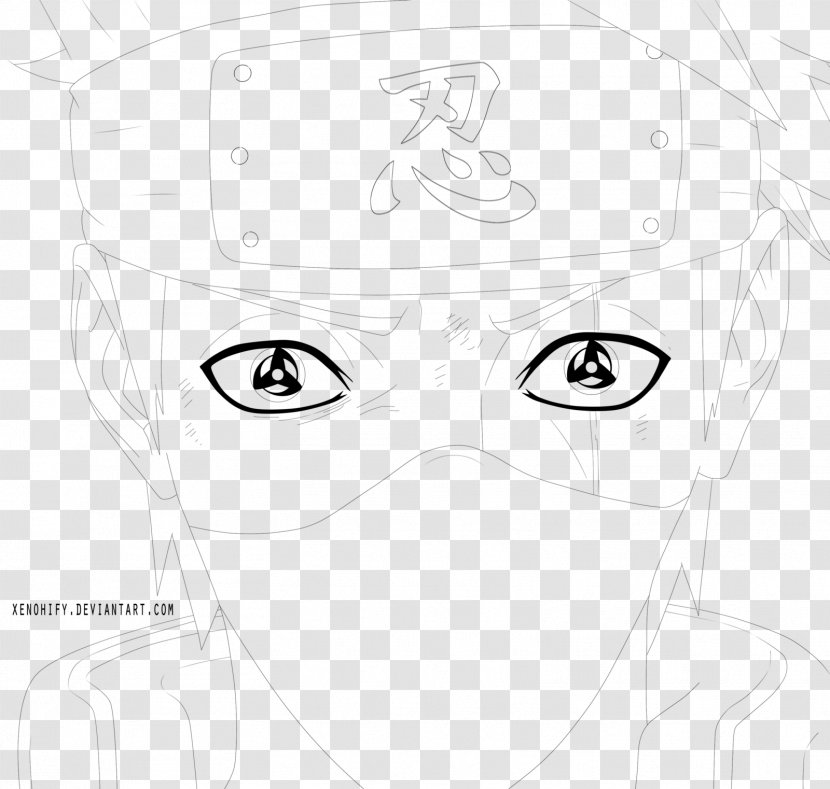 Eye Cheek Line Art Nose Sketch - Tree Transparent PNG