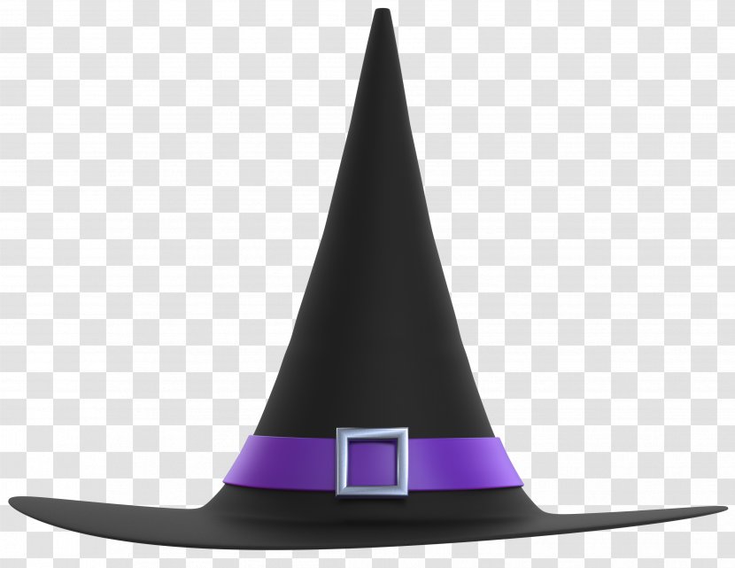 Hat Purple Cone - Product Design - Black And Witch Clipart Image Transparent PNG