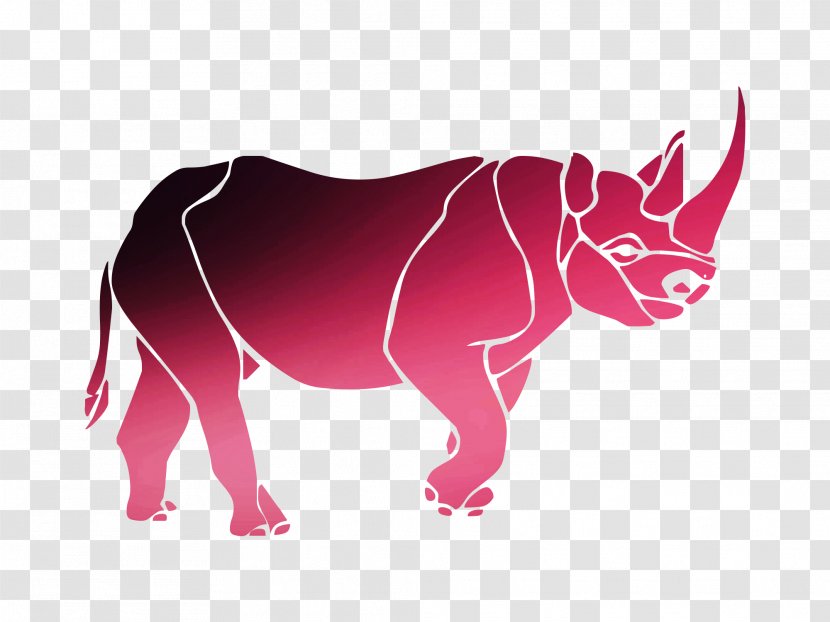 Horse Pig Cattle Illustration Clip Art - Pink M - Mammal Transparent PNG