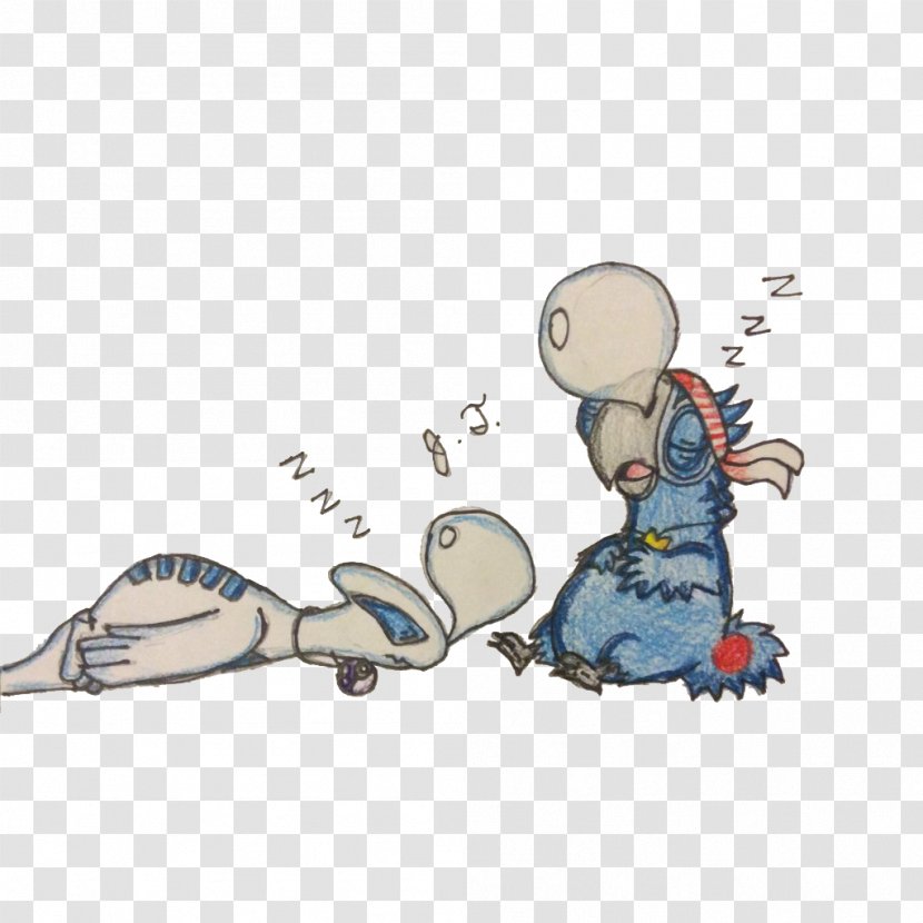 Parrot Cartoon Illustration - A Small Sleeping With Runny Nose Transparent PNG