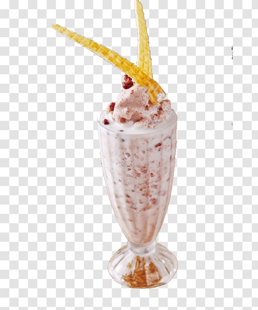 Ice Cream Sundae Smoothie - Red Bean Paste - Milk Fragrant Skating Transparent PNG