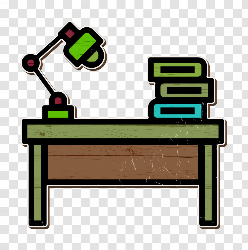 Desk Icon Office Stationery Icon Transparent PNG