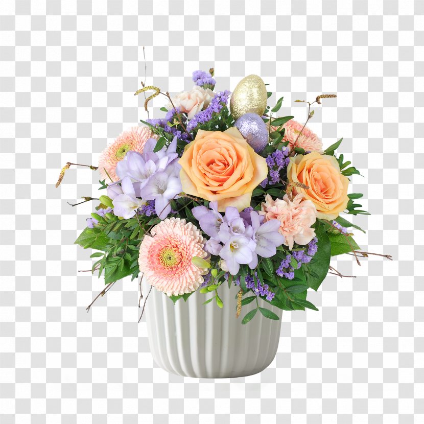 Garden Roses Flower Bouquet Floral Design Cut Flowers - Centrepiece Transparent PNG