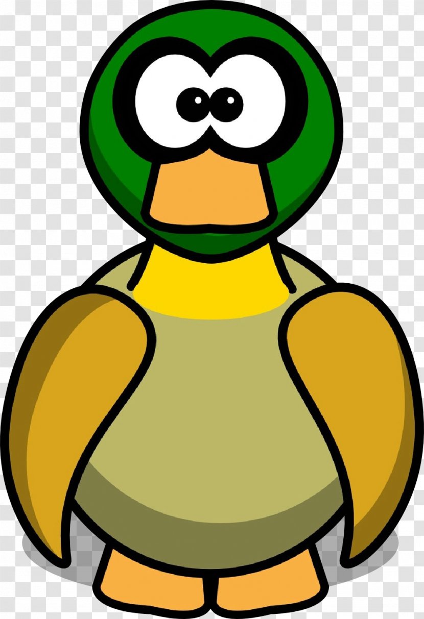 Duck Clip Art Image Cartoon Illustration - Fictional Character - Green Transparent PNG