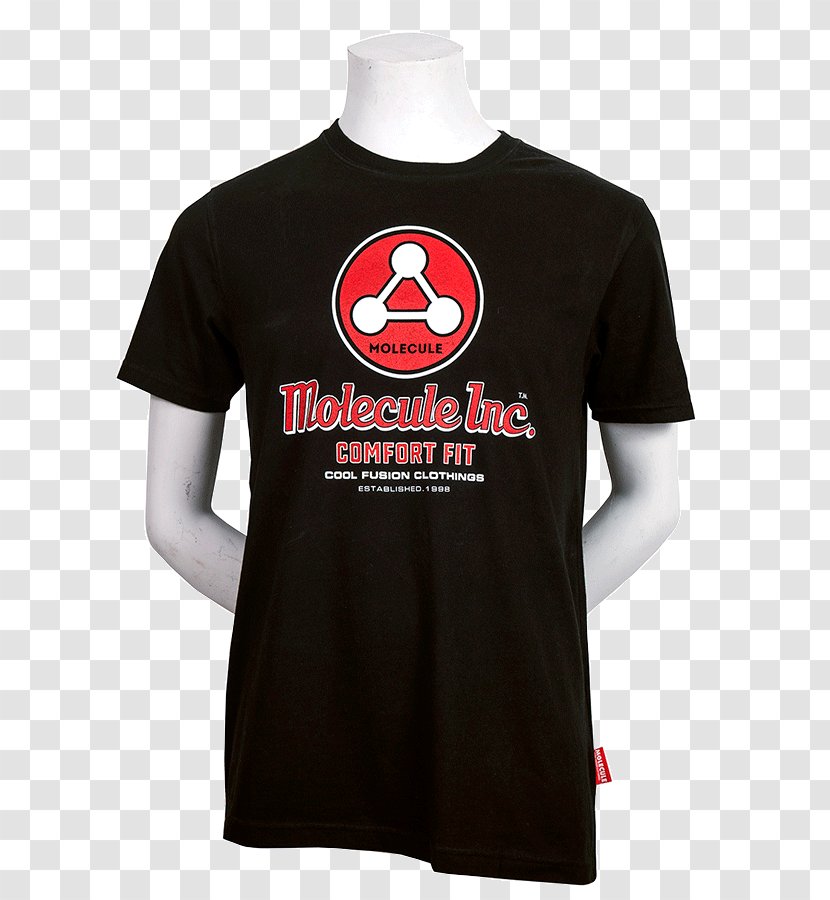 T-shirt Red White Black - Molecule - Tshirt Transparent PNG