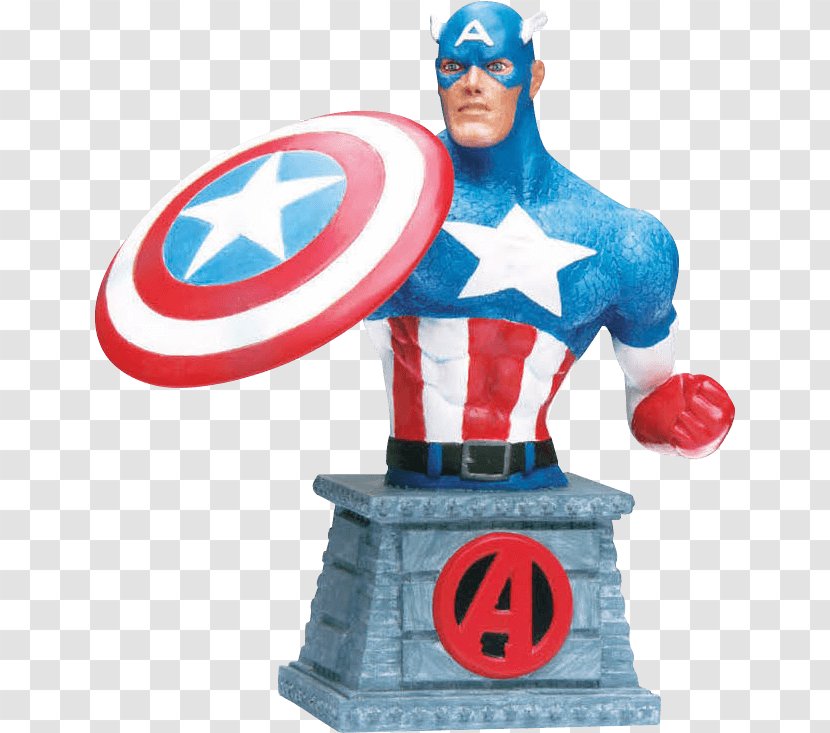 Captain America Marvel Comics Figurine Paperweight Transparent PNG