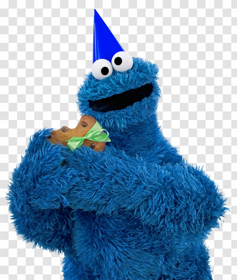 Happy Birthday, Cookie Monster Big Bird Ernie Elmo - Stuffed Toy Transparent PNG