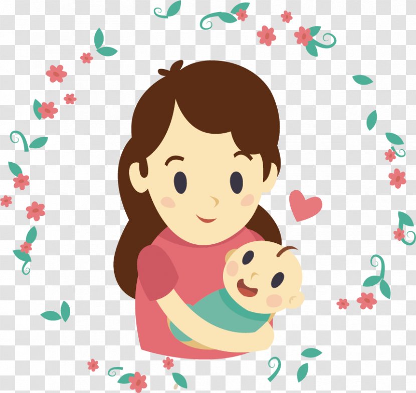 Mothers Day Child - Cartoon - Baby Mama Transparent PNG