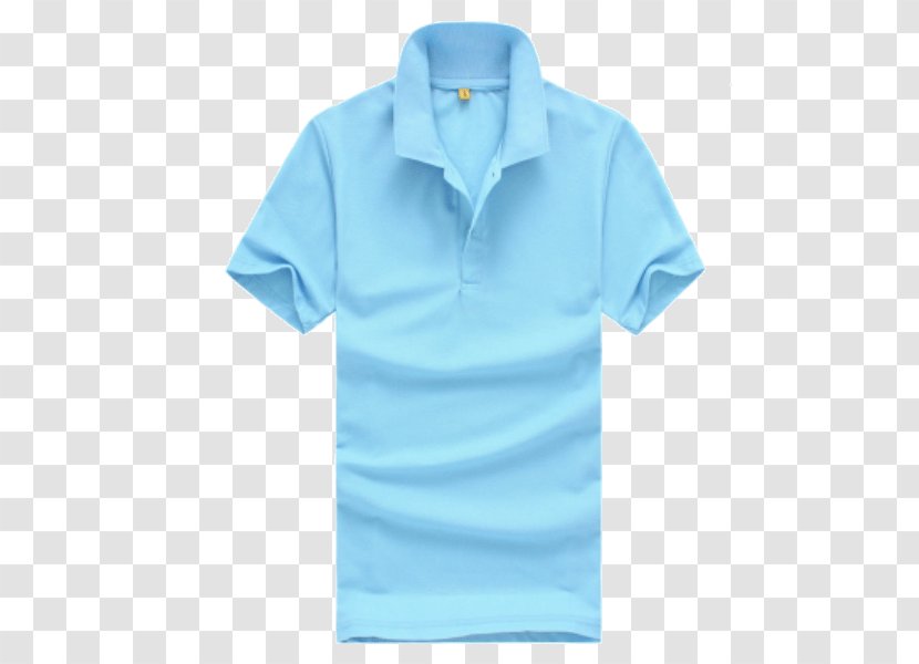 Polo Shirt T-shirt Sleeve Clothing - Electric Blue - Lino Transparent PNG