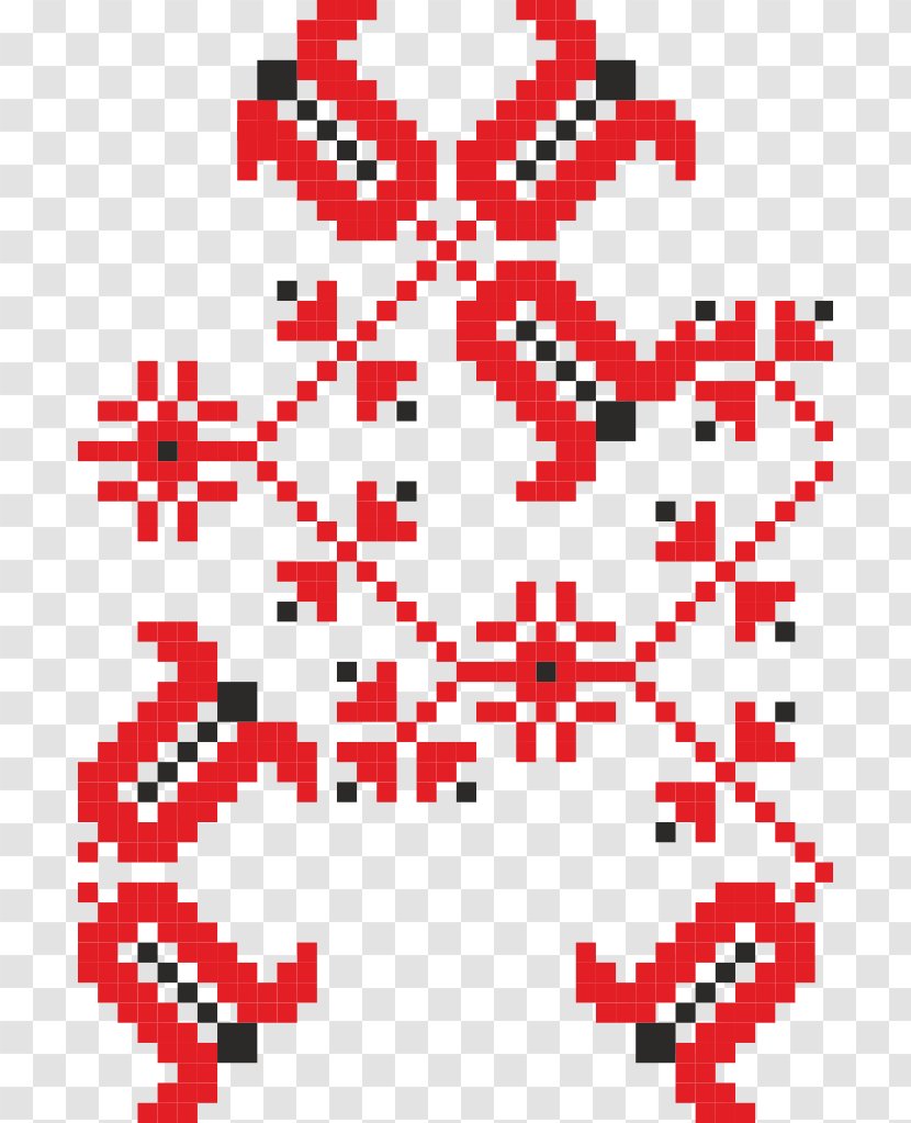 Clip Art Ukrainian Embroidery Poltava - Ornament Transparent PNG