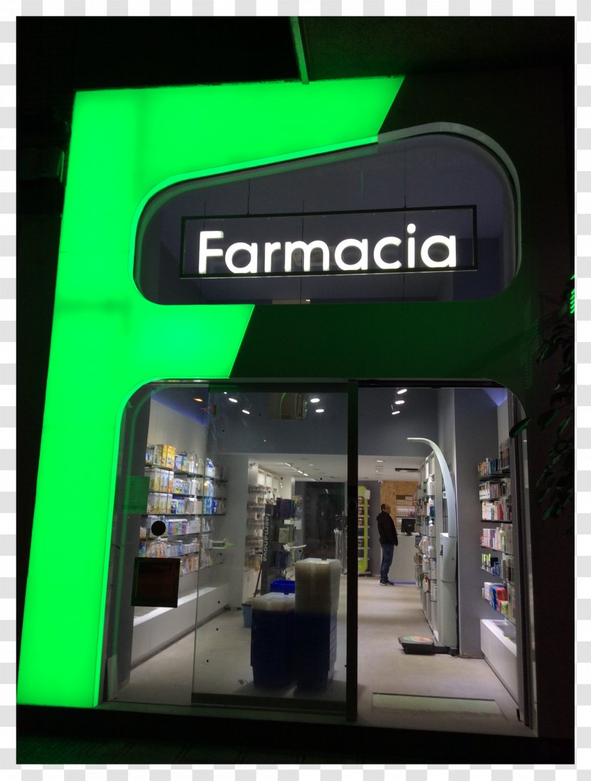 Wall Drug Pharmacy Facade Signage - Display Device - Farmacia Transparent PNG