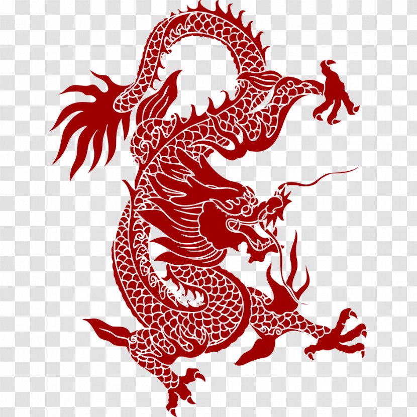 Chinese Dragon Pattern Transparent PNG