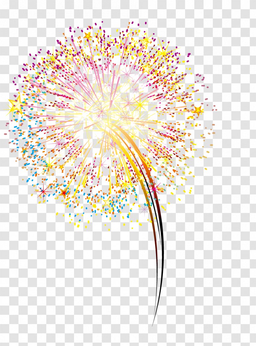 Fireworks - Tree - Yellow Transparent PNG