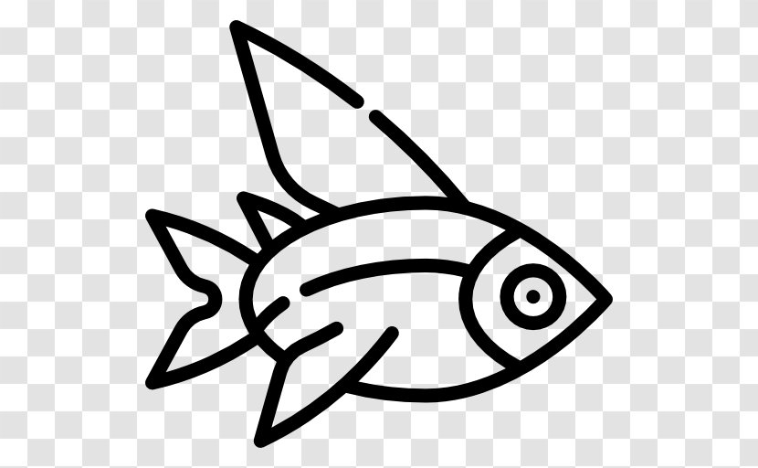 Black And White Clip Art - Line - Flying Fish Transparent PNG