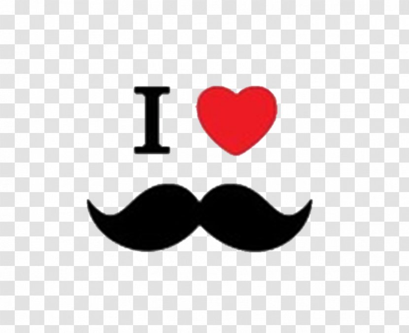 Movember Moustache Heart Clip Art - Mustache Transparent PNG