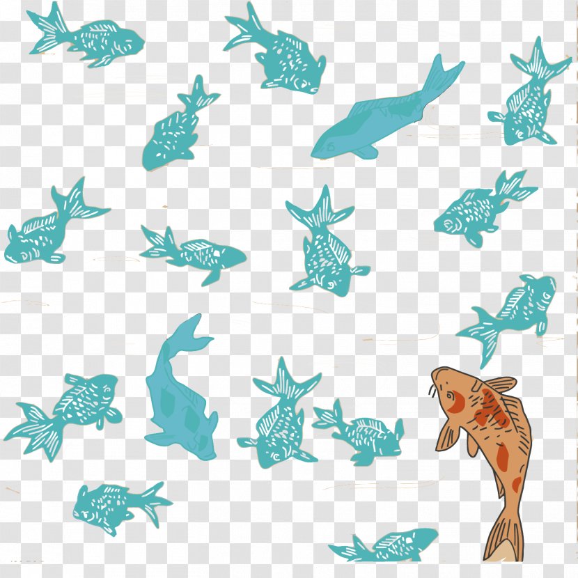 Koi Goldfish Illustration - Tail - Vector Fishes Transparent PNG