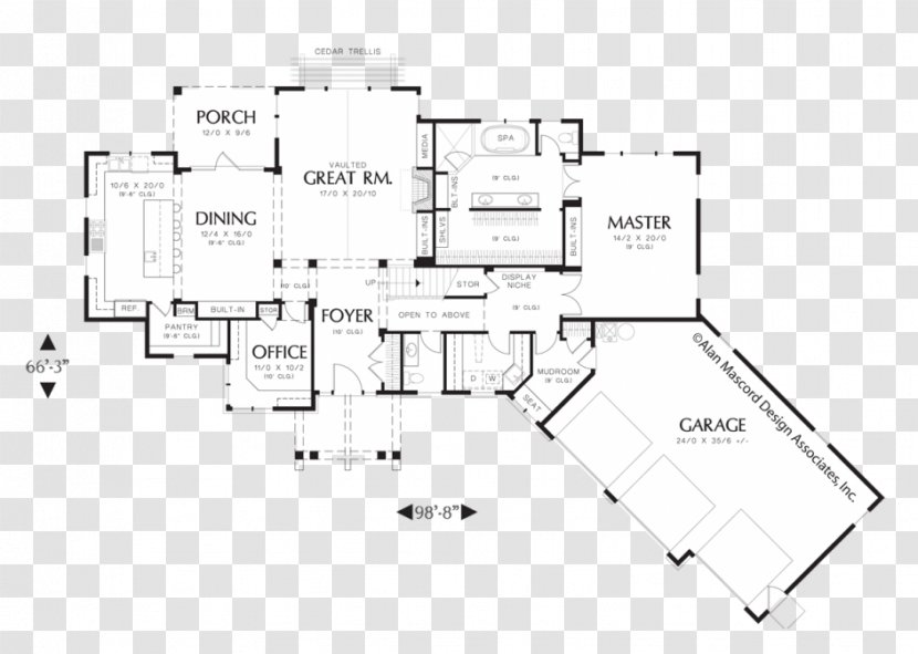 House Plan Ranch-style Architecture - Storey - Design Transparent PNG