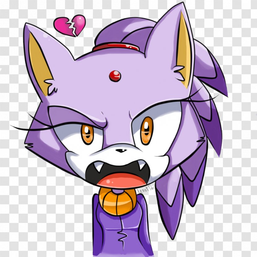 Whiskers Blaze The Cat Amy Rose Shadow Hedgehog - Heart Transparent PNG