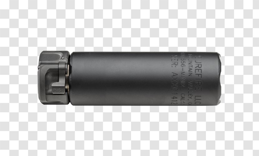 Silencer 5.56×45mm NATO Firearm Springfield Armory SOCOM SureFire - Cartoon - Ammunition Transparent PNG