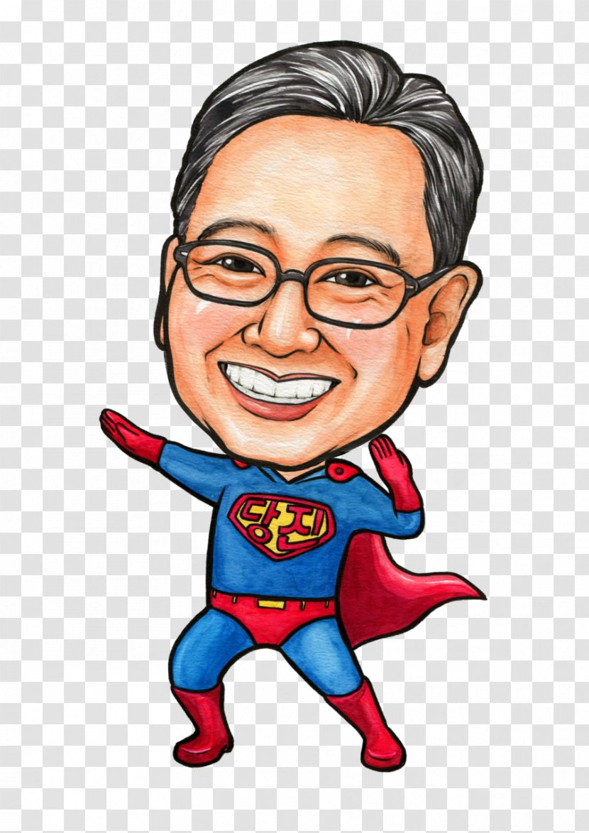 Kim Dong-wan Caricature Member Of Parliament Superman - Flower - Wsbfm Transparent PNG