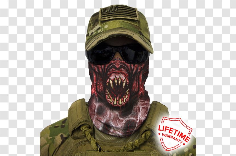 Face Shield Mask Balaclava Kerchief - Neck Transparent PNG