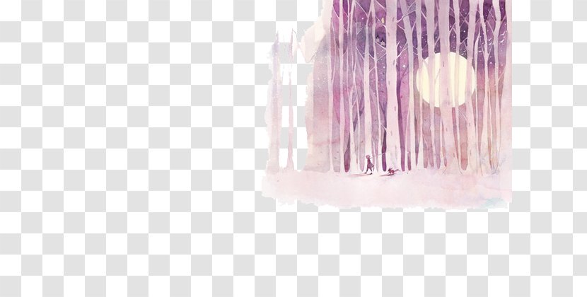 The Little Prince Illustrator Drawing Art Illustration - Pink - Purple Dream Woods Transparent PNG
