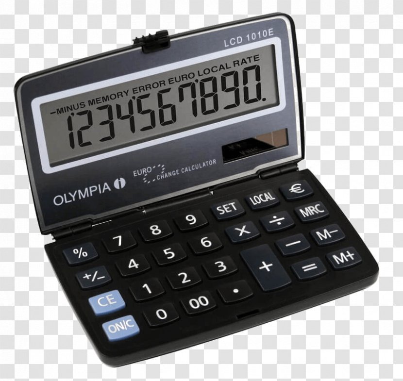 LCD Olympia Lcd 825 Calculator Liquid-crystal Display Device - Ereaders Transparent PNG