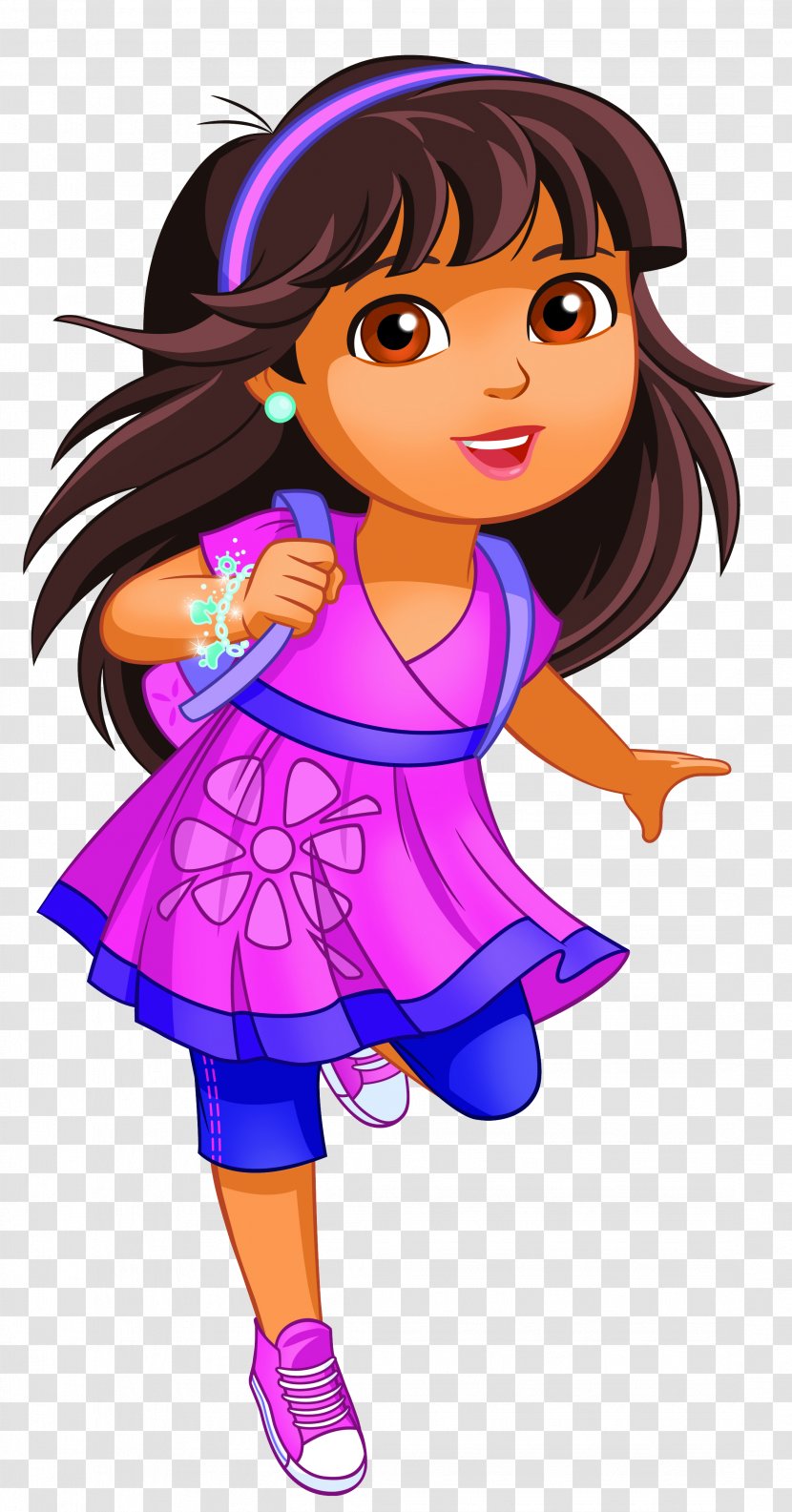 Dora The Explorer Nick Jr. Nickelodeon Cartoon Clip Art - Silhouette - Image Transparent PNG