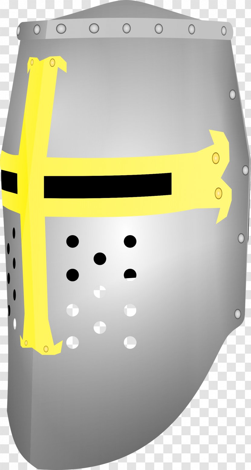 Middle Ages Crusades Great Helm Helmet Clip Art - Knight Transparent PNG