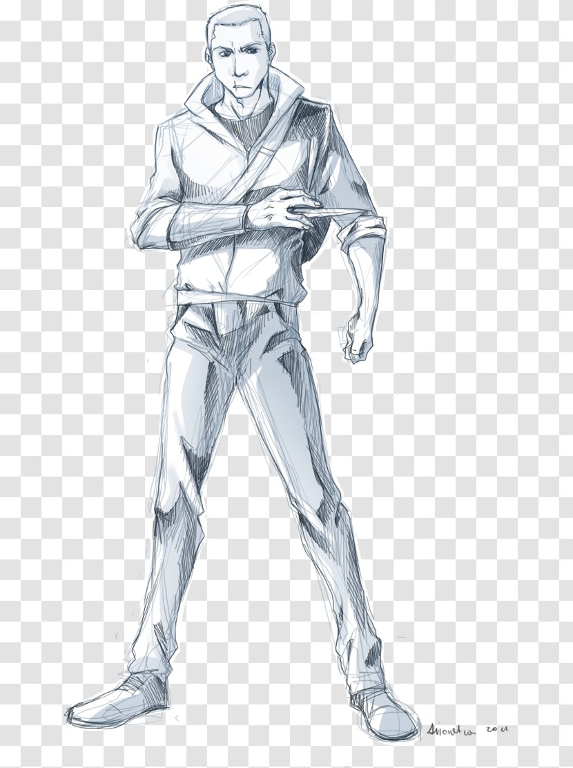 Assassin's Creed: Brotherhood Desmond Miles Drawing Sketch - Monochrome Transparent PNG