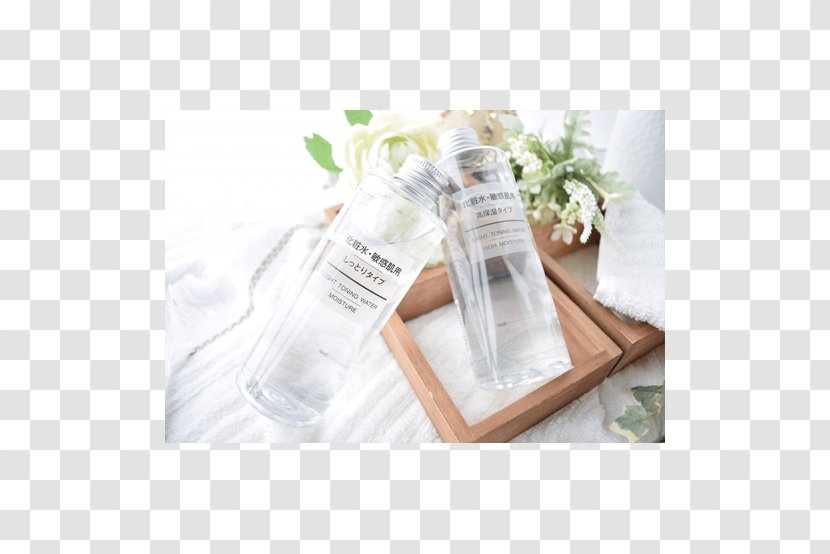Lotion Toner Sunscreen Skin Muji - Glass Bottle - Hoa Hồng Transparent PNG