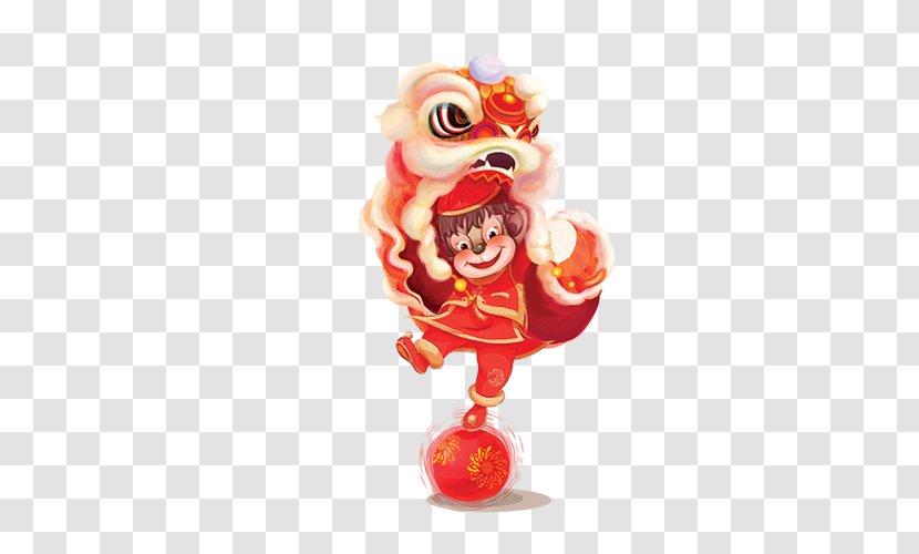 Lion Dance Chinese New Year Dragon - Clown Transparent PNG