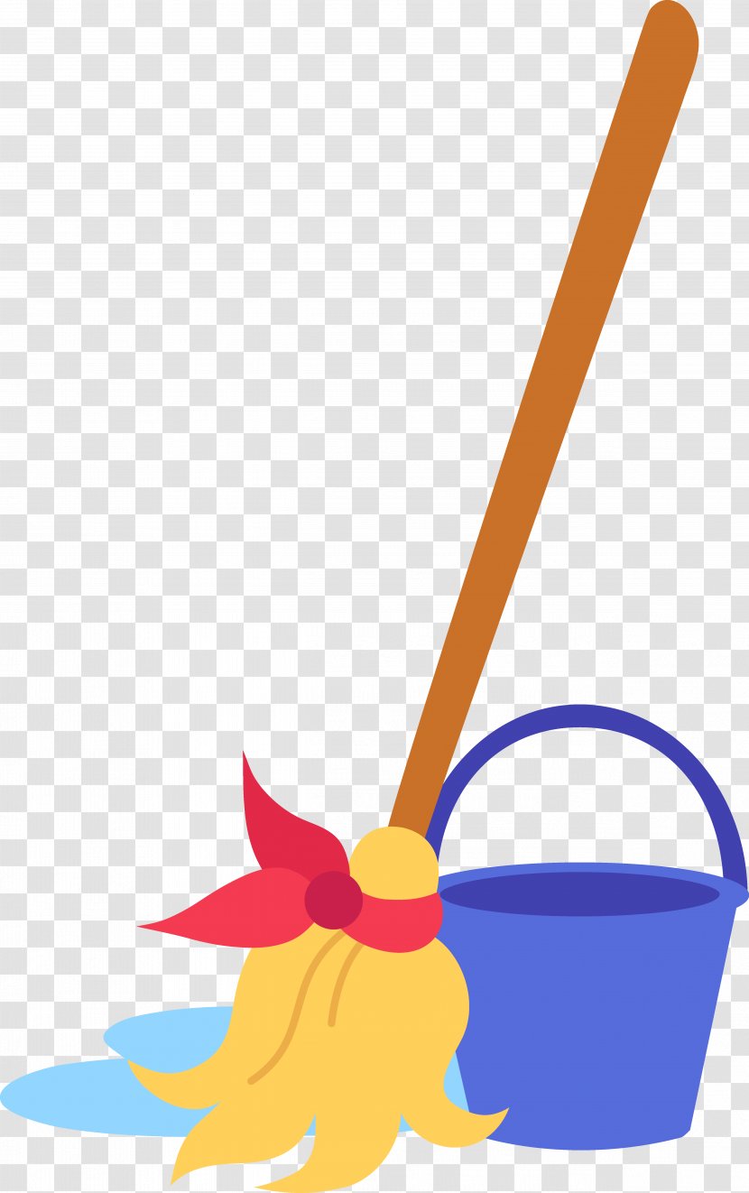 Mop Bucket Cleaning Clip Art - Household Supply - Ketupat Transparent PNG