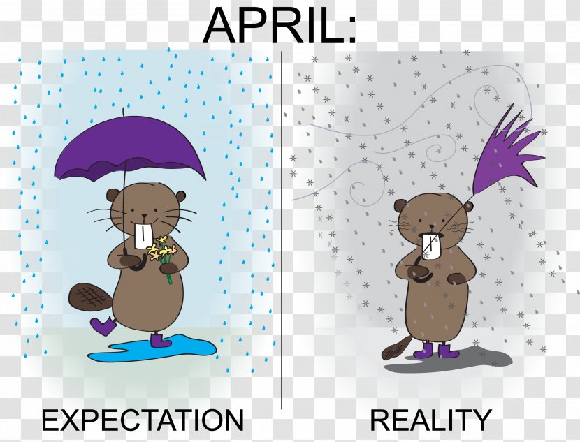 Mammal Cartoon Font - Text - April Showers Transparent PNG