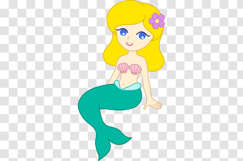 Ariel Mermaid Merman Clip Art - Sitting - Cute Blonde Cliparts Transparent PNG