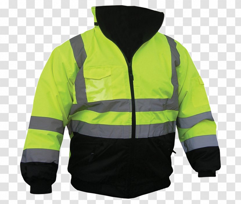 Hoodie T-shirt High-visibility Clothing Jacket - Gilets - Safety Transparent PNG