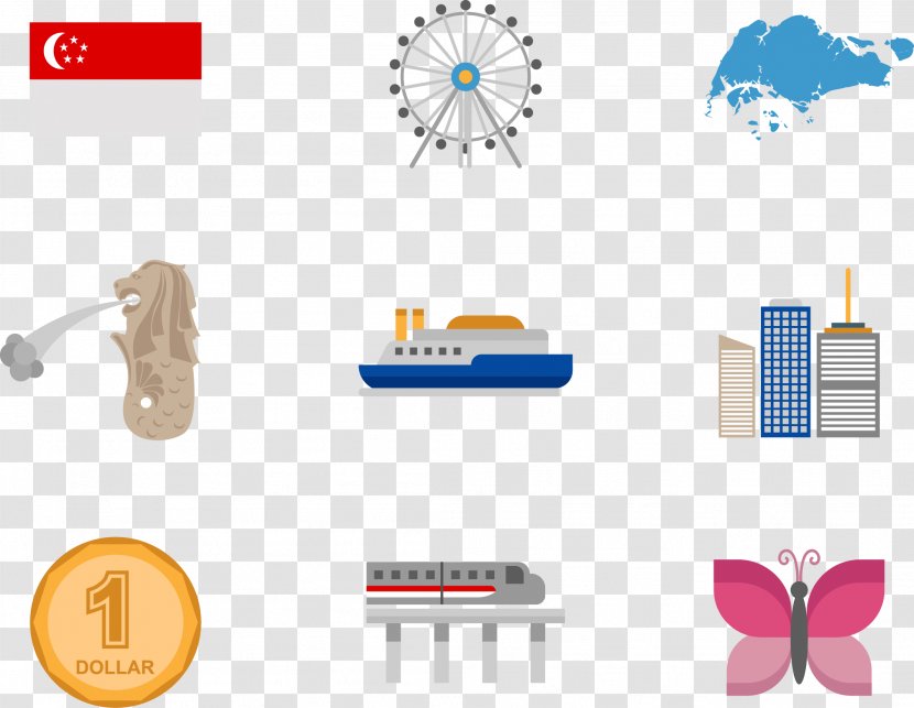 Singapore Logo Illustration - Technology - Vector Ship Transparent PNG