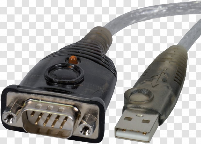 RS-232 Serial Port USB Adapter Communication - Computer Transparent PNG