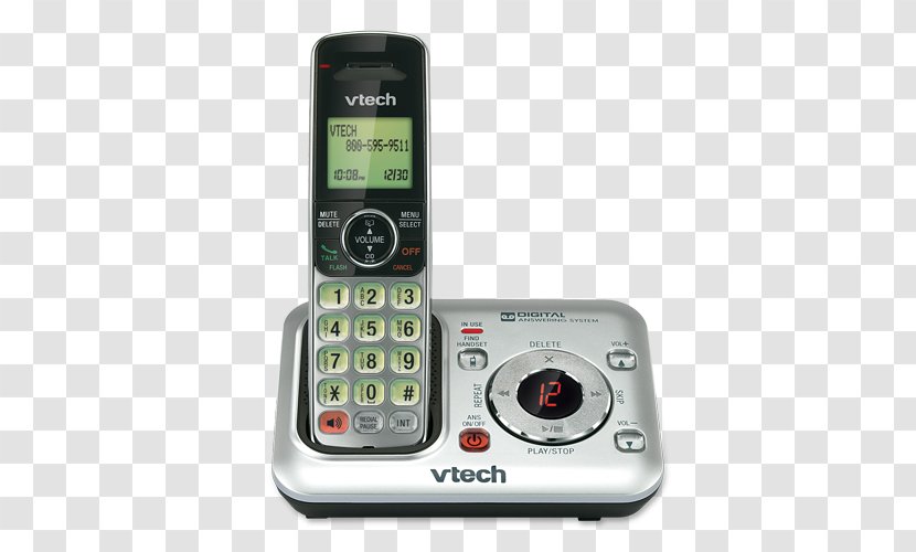 Cordless Telephone Digital Enhanced Telecommunications VTech CS6429 Handset - Wireless Headset Transparent PNG