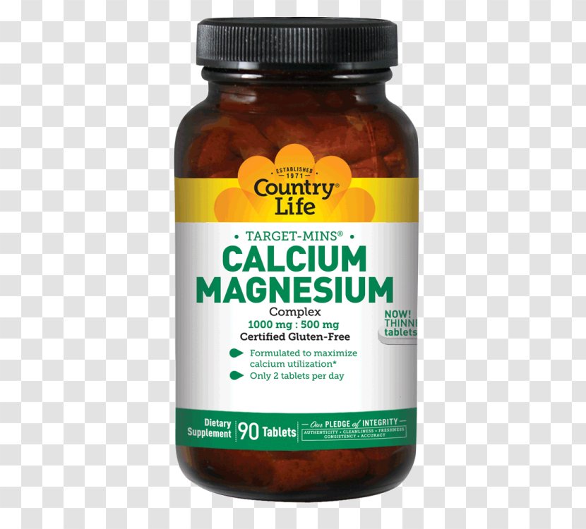 Dietary Supplement Magnesium Calcium Vitamin Mineral - Tablet Transparent PNG
