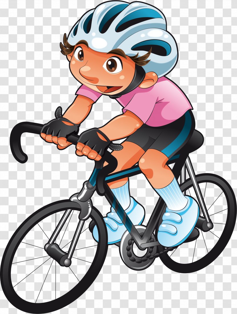 Bicycle Cartoon Cycling - Clothing - Mountain Bike Transparent PNG