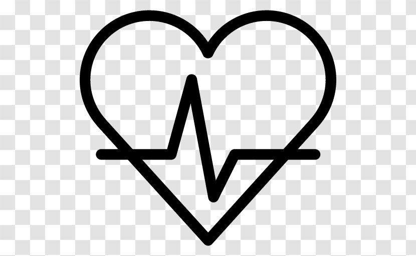 Pulse Electrocardiography Heart Rate - Black And White - Cardiovascular Transparent PNG