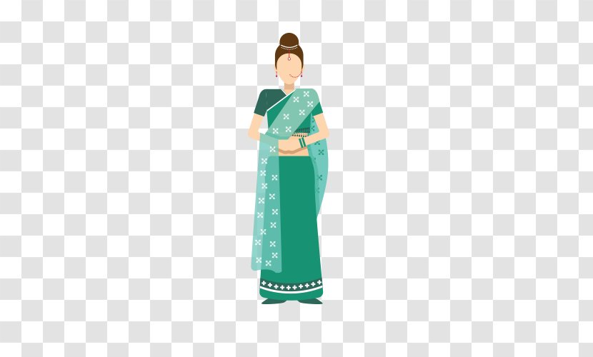 India Cartoon Icon - Dress - Miss Transparent PNG