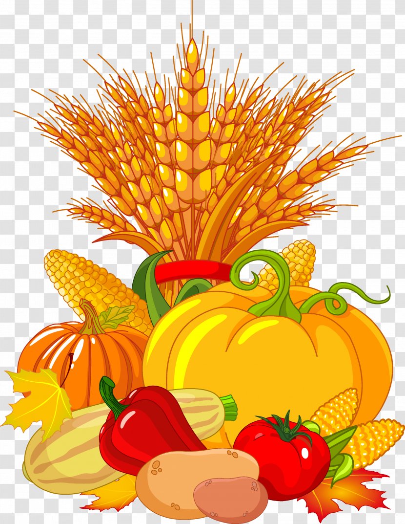 Harvest Festival Autumn Fruit Clip Art - Thanks Giving Transparent PNG