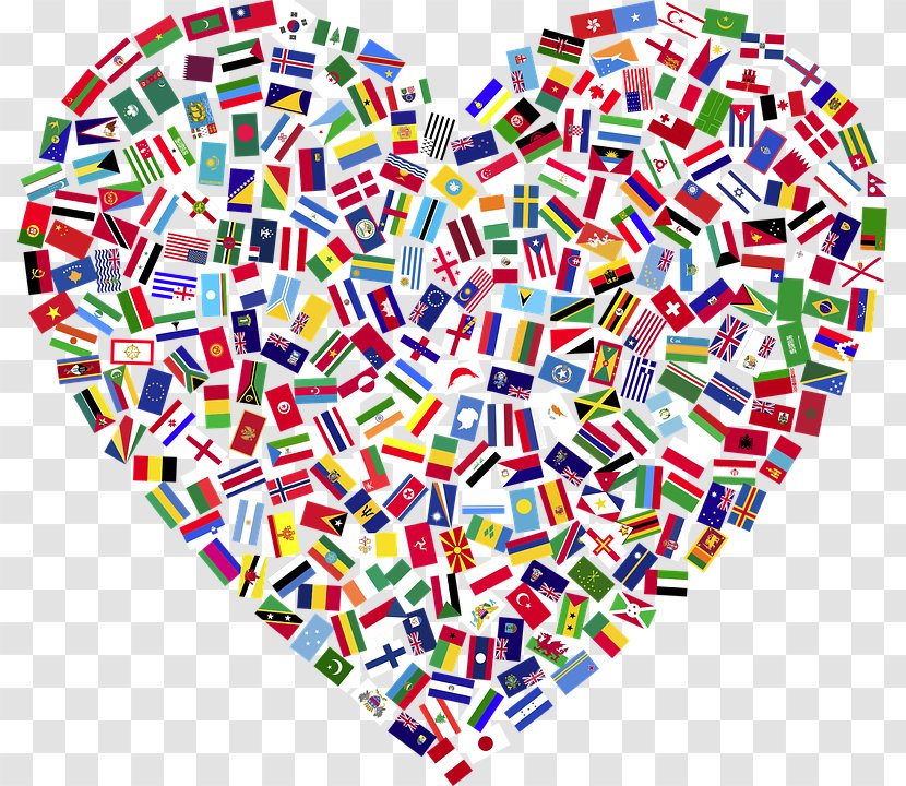 United States Flag Country Heart - Area Transparent PNG