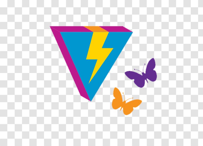 Purple - Resource - Orange And Butterflies,Colorful Triangle Transparent PNG