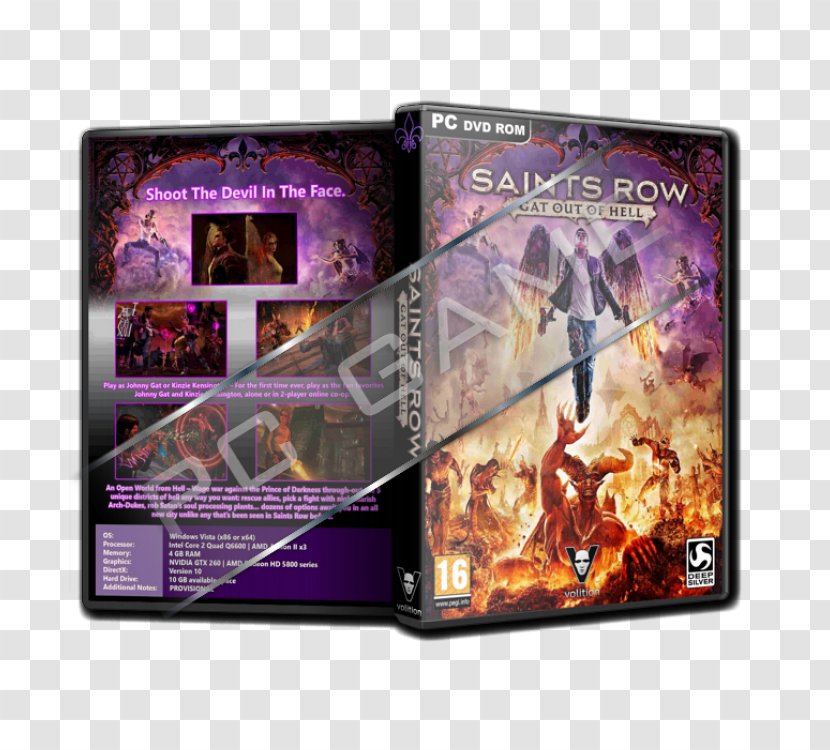 Saints Row: Gat Out Of Hell Xbox 360 Amped: Freestyle Snowboarding DVD-ROM STXE6FIN GR EUR - Dvd - Row Transparent PNG