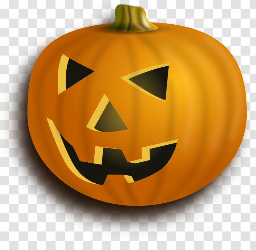 Jack-o'-lantern Halloween Pumpkin Carving Clip Art - Winter Squash - Vector Transparent PNG