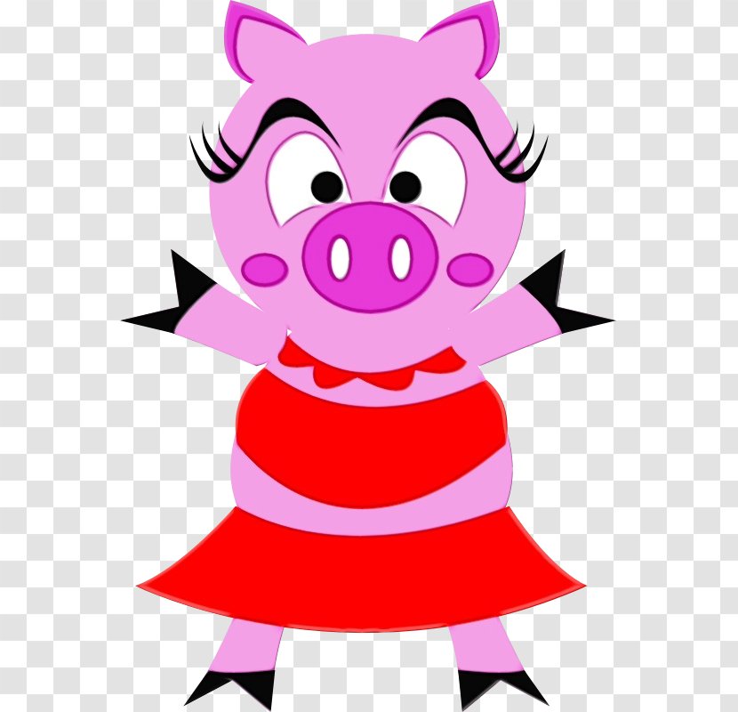 Porky Pig Cartoon Vector Graphics Clip Art - Girl - Fictional Character Transparent PNG