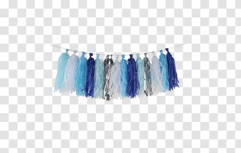 Blue Garland Tassel Paper Turquoise Transparent PNG